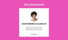 Üst Yönetici Diyor - WordPress Teması