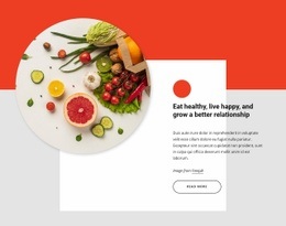 Eat Healthy, Live Happy - Best Web Page Design