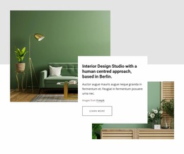 Elegant And High-Quality Interiors - Website Mockup