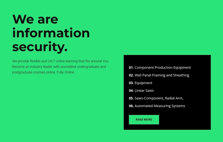 Security sphere Website Template