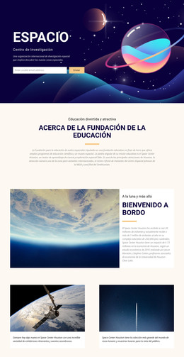 Espacio: Plantilla De Página HTML