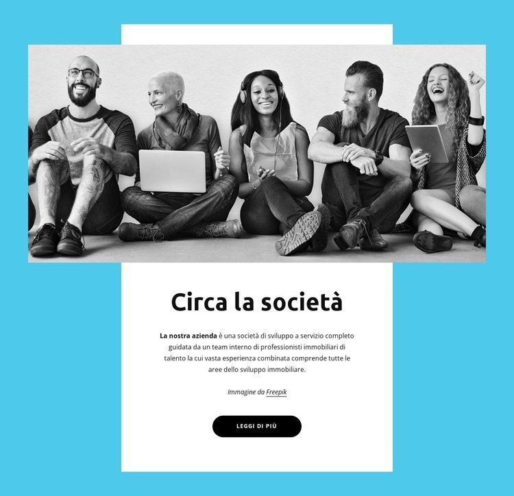 Incredibile team di sviluppo software Mockup del sito web