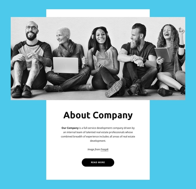 Amazing software development team One Page Template