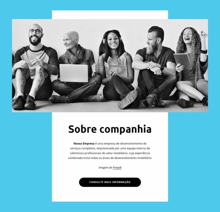 Equipe de desenvolvimento de software incrível Modelo de uma página