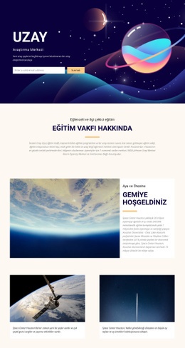 Uzay - Duyarlı HTML5 Şablonu