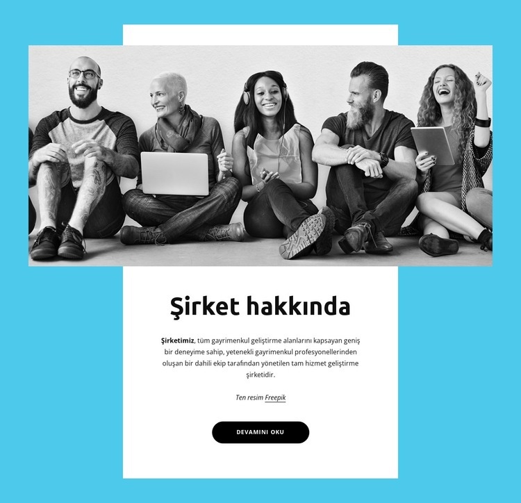 İnanılmaz yazılım geliştirme ekibi Web Sitesi Mockup'ı