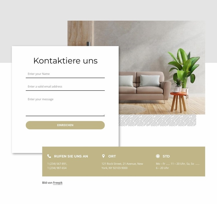 Nutzen Sie unser Kontaktformular für alle Informationsanfragen Website design