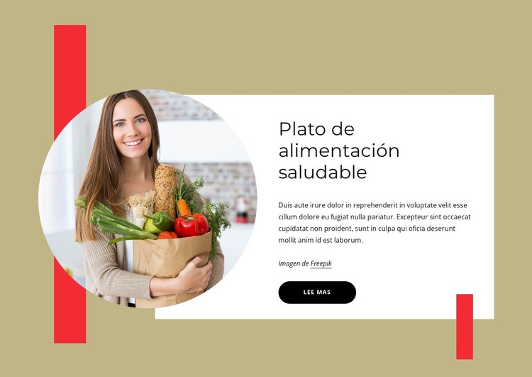 Comidas balanceadas Plantilla HTML