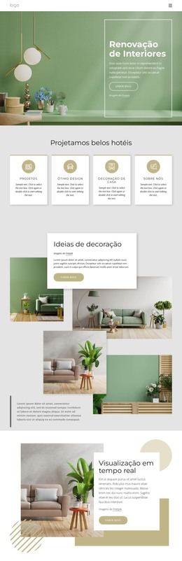 Agência De Arquitetura E Design De Interiores - Modelo HTML Gratuito