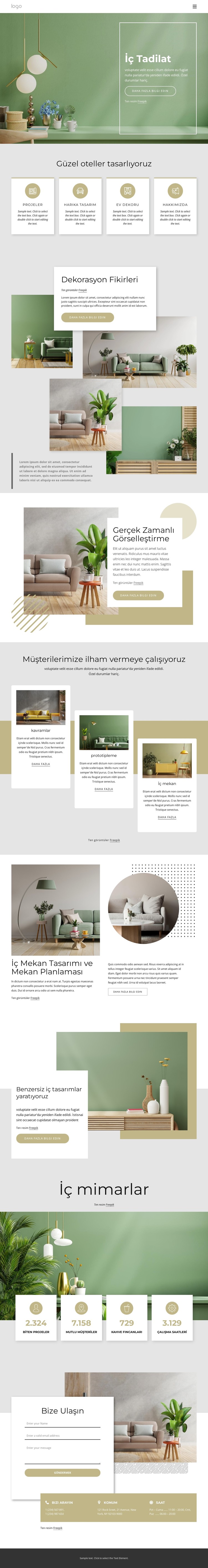 Mimarlık ve iç tasarım ajansı CSS Şablonu