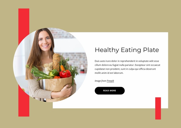Balanced meals Website Builder Templates
