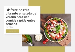 Ensalada De Verano Vibrante - Tema Creativo Multipropósito De WordPress