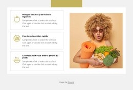 Principes D'Une Saine Alimentation - HTML Web Page Builder