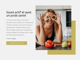 Avoir Un Poids Santé - Modèles De Sites Web