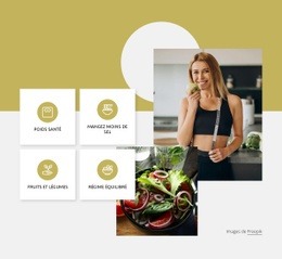 En Savoir Plus Sur L'Alimentation Saine - Modèle HTML