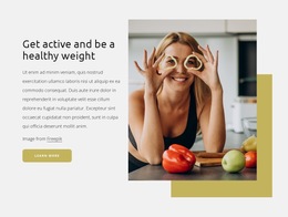 Be In A Healthy Weight - Custom HTML5 Template