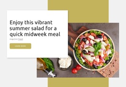 Vibrant Summer Salad - HTML5 Template Inspiration