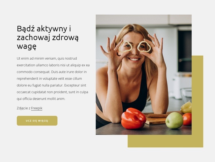 Bądź w zdrowej wadze Szablon HTML5