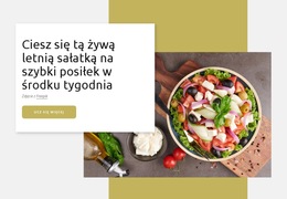 Wibrująca Letnia Sałatka - Szablon Witryny Mobilnej