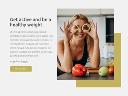 Be In A Healthy Weight - Website Template