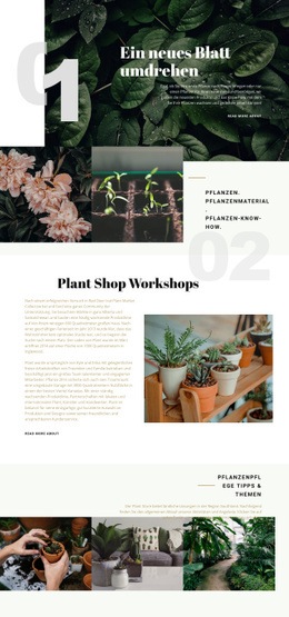 Pflanzenladen - HTML Website Creator