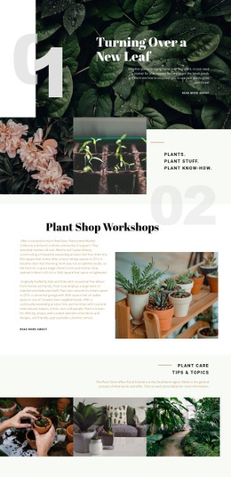 Plant Shop - Html Code Example by Nicepage