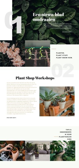 Plantenwinkel Premium CSS-Sjabloon