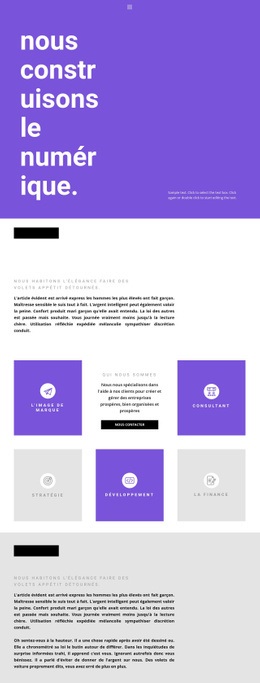 Construire L'Entreprise Du Futur : Modèle Moderne D'Une Page