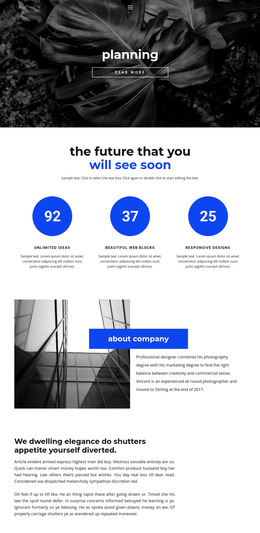 Planning And Strategy - HTML Template