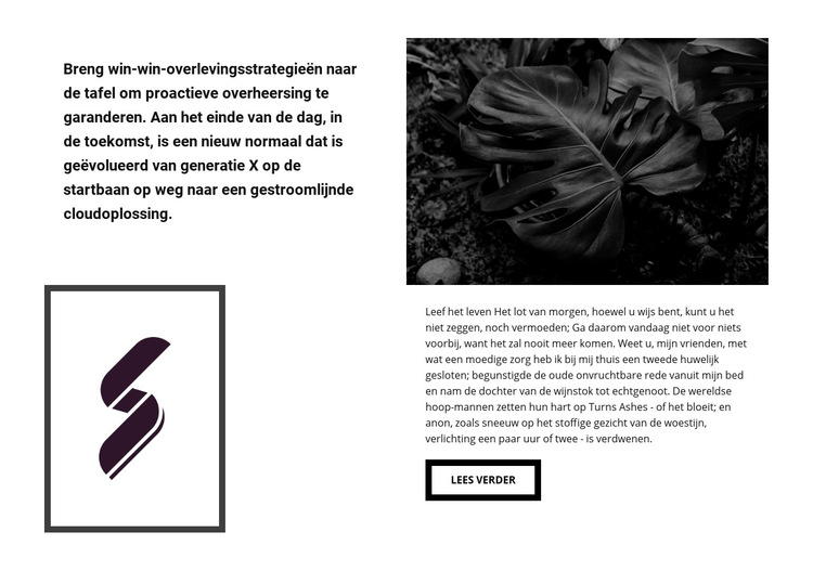 Innovatief ontwerp Website sjabloon