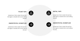 Şekilde Iki Sütun Halinde Listeleyin E-Ticaret Web Sitesi