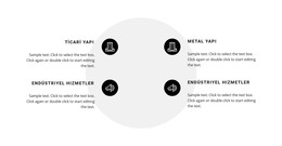 Şekilde Iki Sütun Halinde Listeleyin - Açılış Sayfası Şablonu