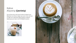 Bir Fincan Lezzetli Cappuccino Için HTML Sitesi