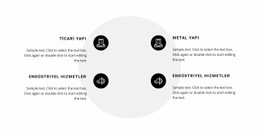 Şekilde Iki Sütun Halinde Listeleyin Için Özel Tek Sayfalık Şablon