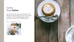 Awesome Web Page Design For A Cup Of Delicious Cappuccino