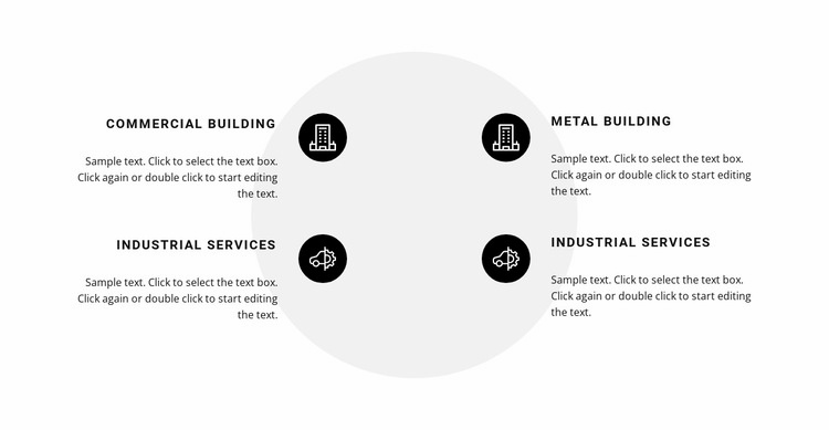 List in two columns on shape Web Page Design