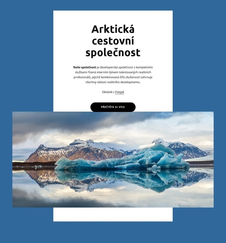 Arktická cestovní společnost Šablona HTML