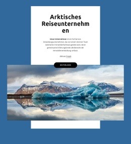 Premium-Landingpage Für Arktisches Reiseunternehmen