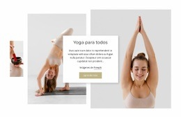 Diseño Del Sitio Para Filosofía De Yoga Positiva Para El Cuerpo
