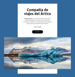 Diseño De Sitio Web Compañía De Viajes Del Ártico Para Cualquier Dispositivo
