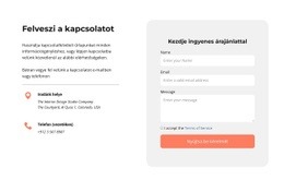 Lépjen Kapcsolatba Velünk Blokk Ikonokkal - Ingyenesen Letölthető Weboldal Tervezés