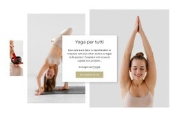 Generatore Di Siti Web Multiuso Per Filosofia Dello Yoga Positivo Per Il Corpo