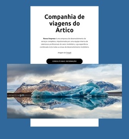 Tema WordPress Multifuncional Para Empresa De Viagens Do Ártico