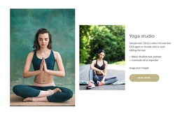 Hatha Yoga Studio - Personal Template