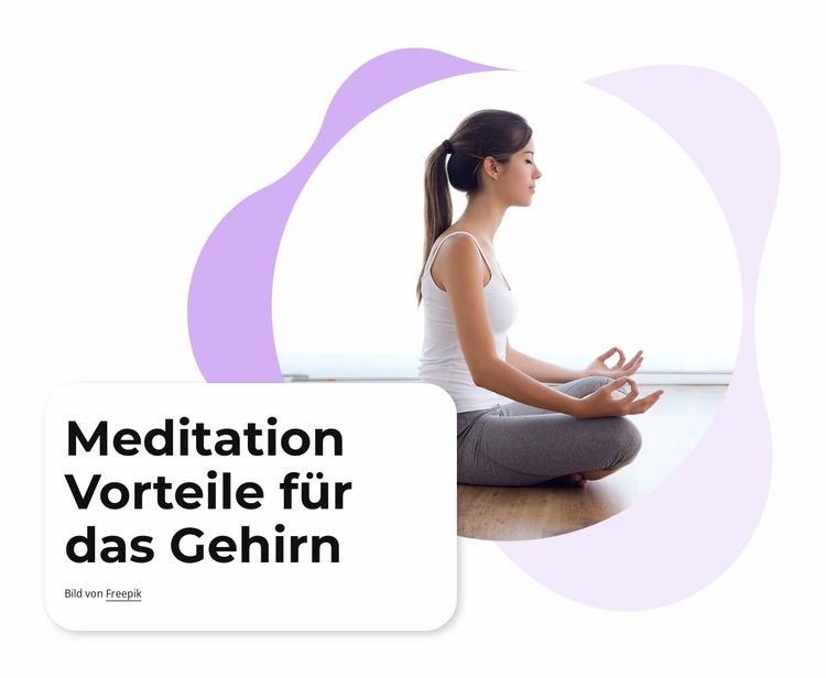 Meditation Vorteile für das Gehirn Joomla Vorlage