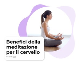 Bootstrap HTML Per Benefici Della Meditazione Per Il Cervello