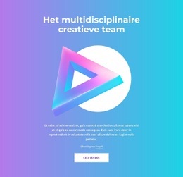 Siteontwerp Voor Het Multidisciplinaire Creatieve Team