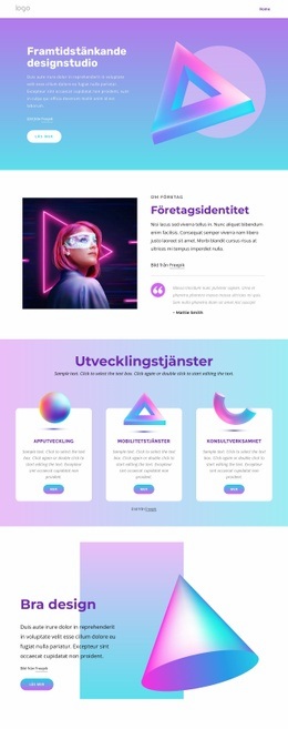 Den Bästa UI UX-Designbyrån - HTML-Kodmall