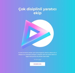 Çok Disiplinli Yaratıcı Ekip - Web Sitesi Oluşturucu Şablonu