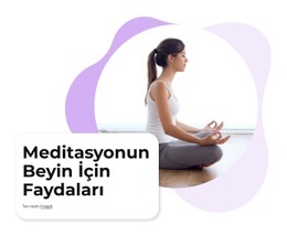 Meditasyonun Beyne Faydaları Için Çok Amaçlı Web Sitesi Oluşturucu